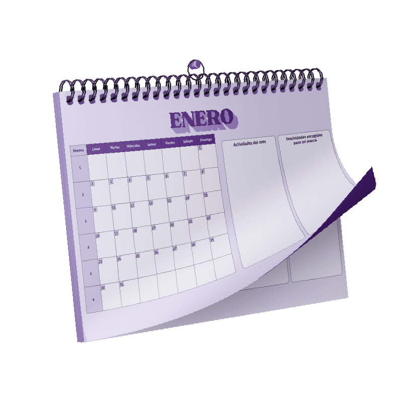 Calendario 2023 + Organizador mensual - Wonder Marketing Creativo